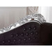 Hand Carved Barock Stil Chaise Longue Sofa Champagner Crystal Teak Wood (Silver Leaf) - Wooden Twist UAE