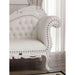 Hand Carved Barock Stil Chaise Longue Sofa Champagner Crystal Teak Wood ( Silver ) - Wooden Twist UAE