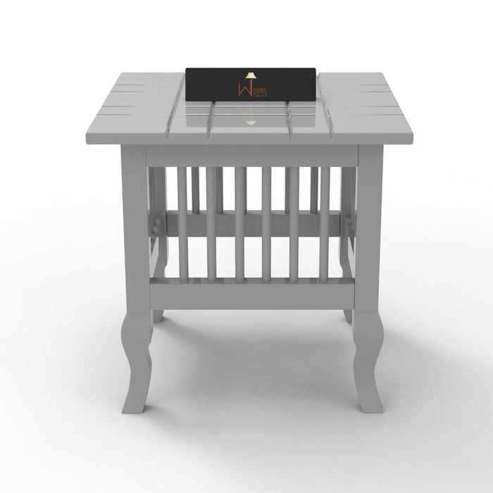 طاولة جانبية خشبية جميلة (بني الجوز)