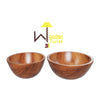 Elegant Acaciawood Wooden Bowl ( Set of 2 )