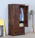 Solid Teak Wood 2 Door Wardrobe - Wooden Twist UAE