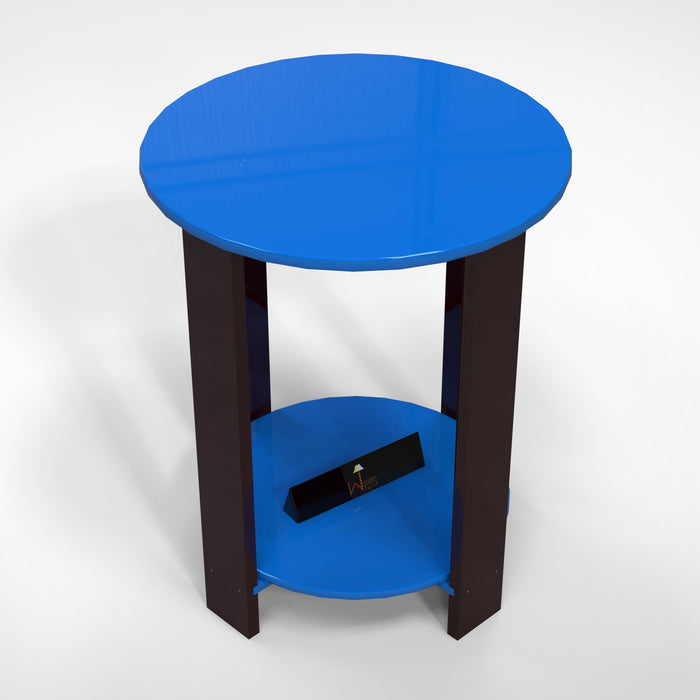 طاولة جانبية بتصميم خشبي فريد من نوعه