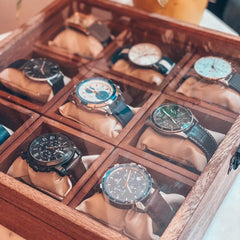 Wooden Watch Box With 9 Compartments - Wooden Twist UAE