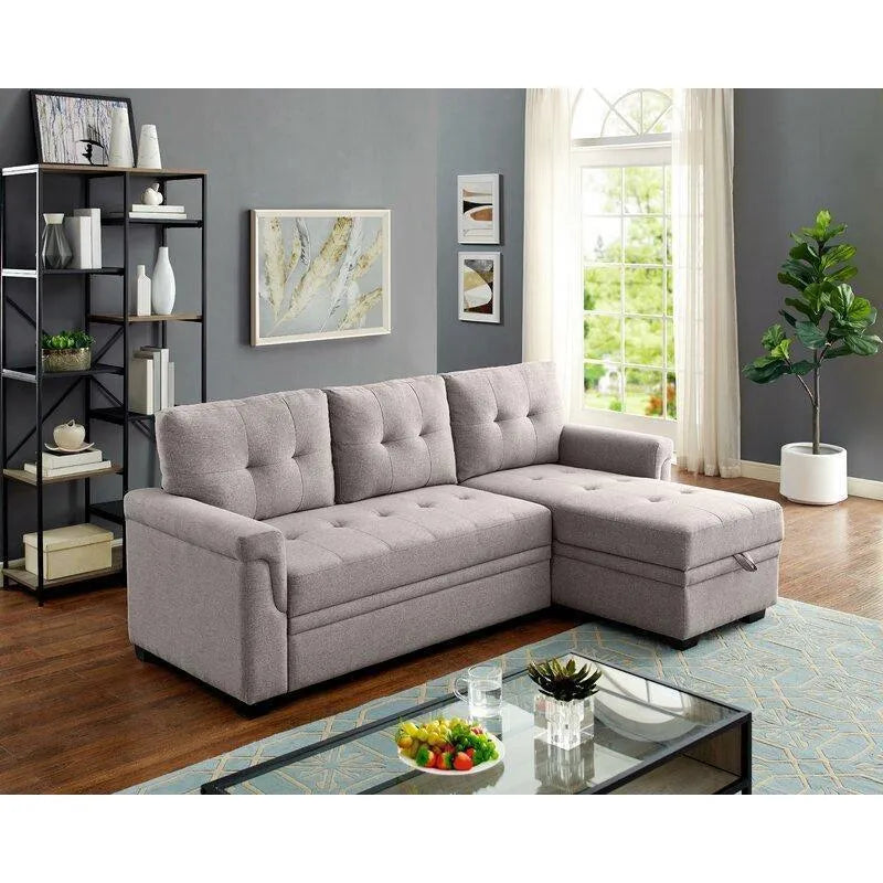 Altin Premium Reversible Sleeper Sofa & Chaise - WoodenTwist