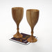 Royal Look Premium Wooden Glass In Teak Wood Set of 2 - Wooden Twist UAE