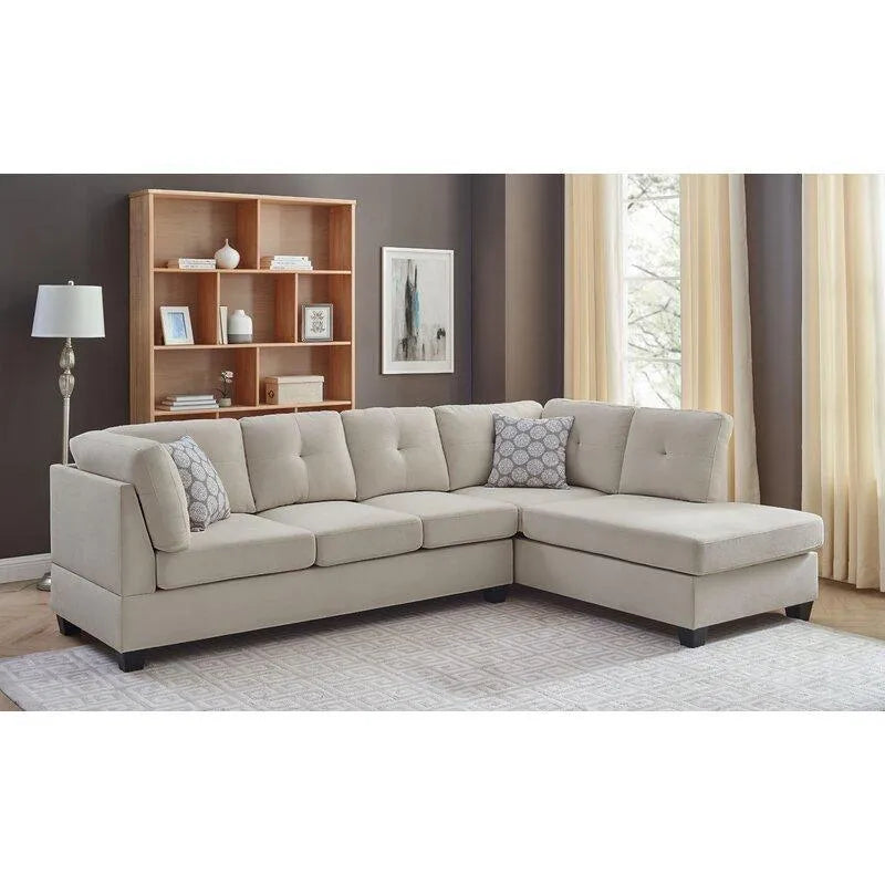 Valeur Right Hand Facing Corner Sectional - WoodenTwist