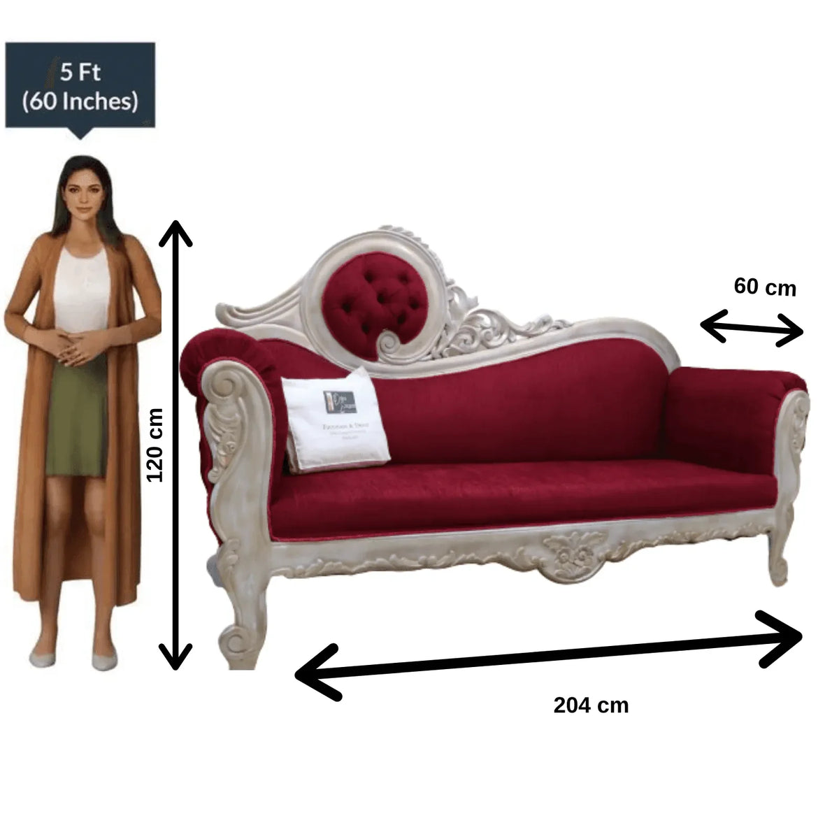 A Victorian Style Couch Styled with Precision