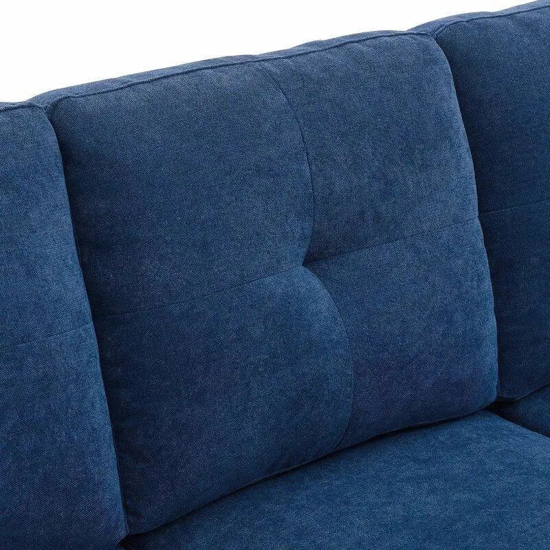 Right-Hand-Facing Layout, Complete With Ottoman & Cushions