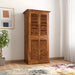 Premium Teak 4 Door Wood Wardrobe - Wooden Twist UAE