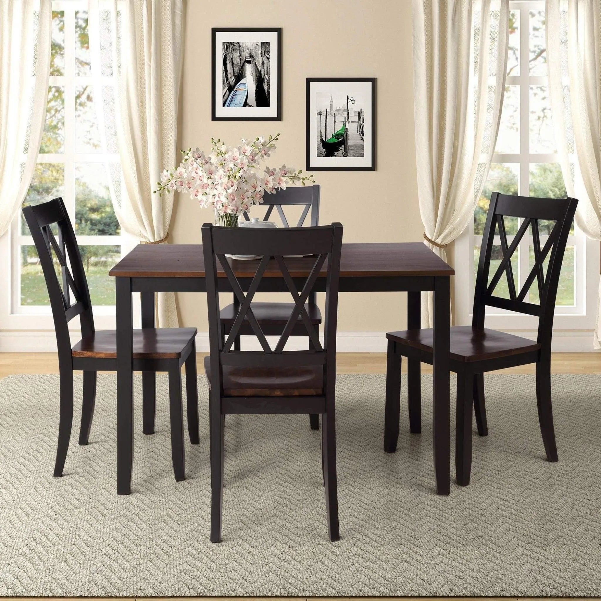 Classy 4 Seater Dining Table Set - Wooden Twist UAE