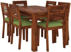 Grazi Teak Wood 6 Seater Dining Set - Wooden Twist UAE