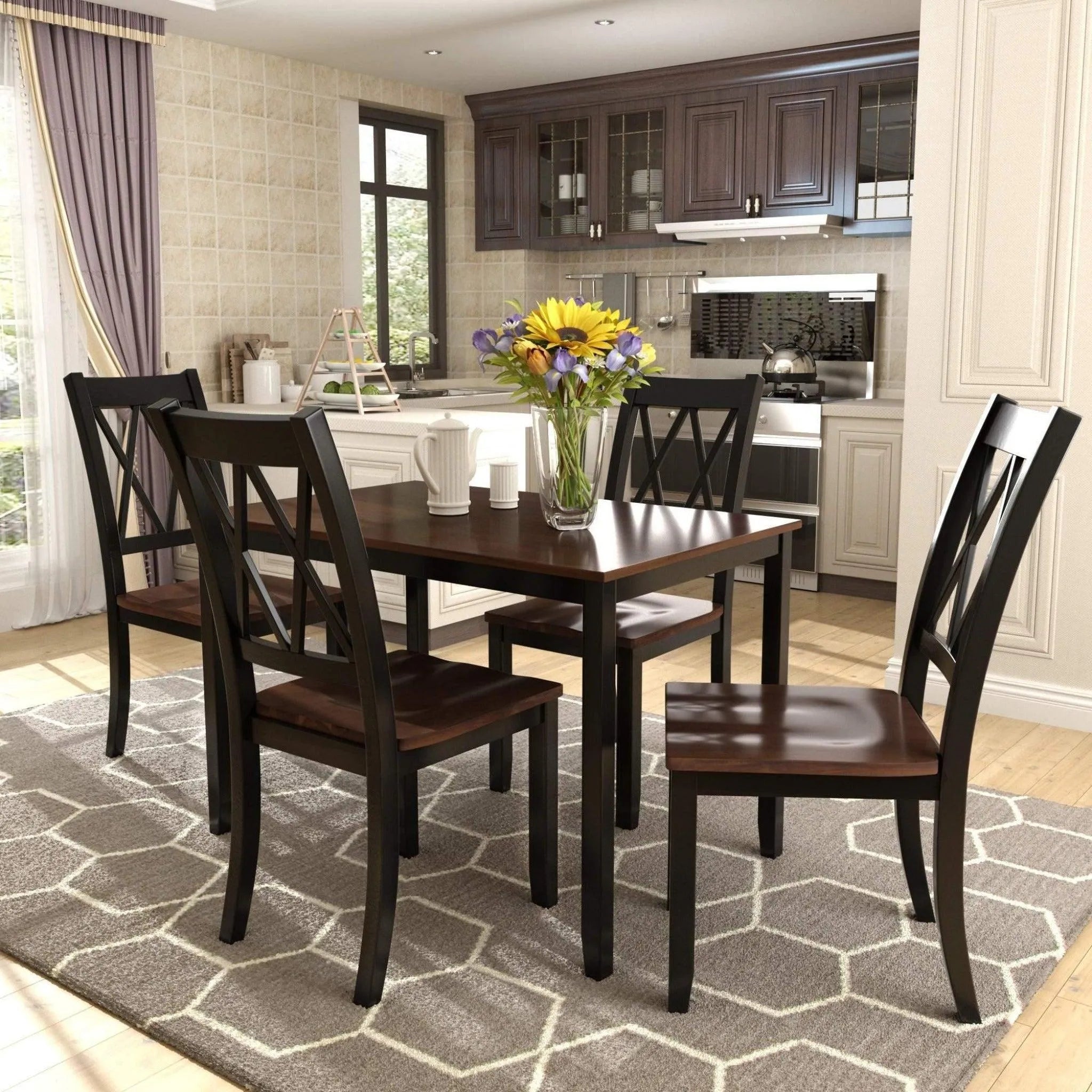 Classy 4 Seater Dining Table Set - Wooden Twist UAE